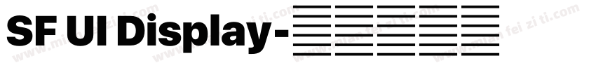 SF UI Display字体转换